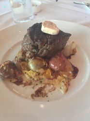 Steak, Potatoes and compound butter California Grill in Disney